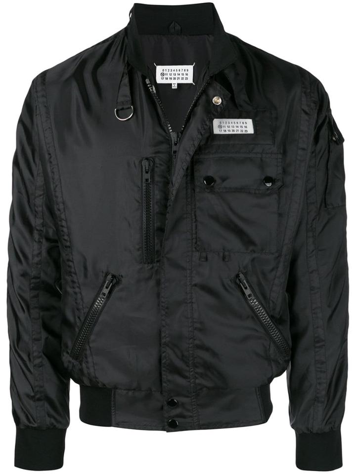 Maison Margiela Multi-pocket Bomber Jacket - Black