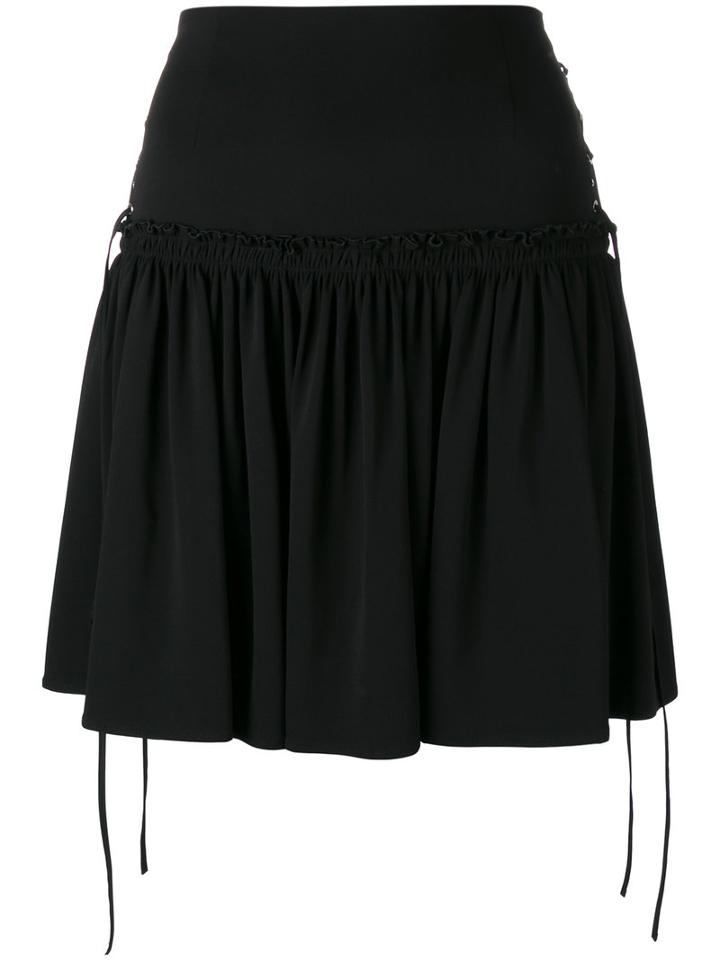 Philipp Plein - Flared Skirt - Women - Spandex/elastane/viscose - M, Black, Spandex/elastane/viscose