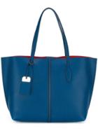 Tod's Shopper Tote, Women's, Blue, Leather