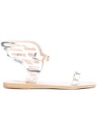 Ancient Greek Sandals Ikarialace Flat Sandals - Metallic
