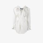 Jacquemus Striped Shirt Dress, Size: 38, Nude/neutrals, Cotton/linen/flax