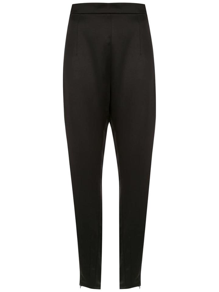 À La Garçonne Cropped Trousers - Black