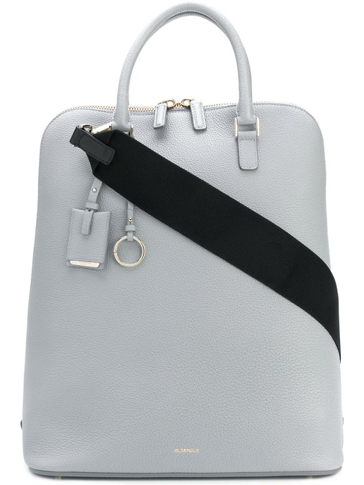 Jil Sander Long Shopper Tote - Grey