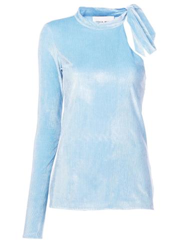 Joshua Millard Asymmetric Corduroy Blouse - Blue