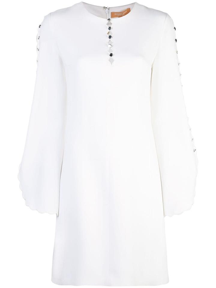 Michael Kors Sable Scalloped Shift Dress - White