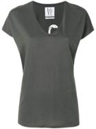 Zoe Karssen Scoop Neck T-shirt - Grey