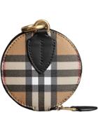 Burberry Vintage Check And Leather Coin Case - Multicolour