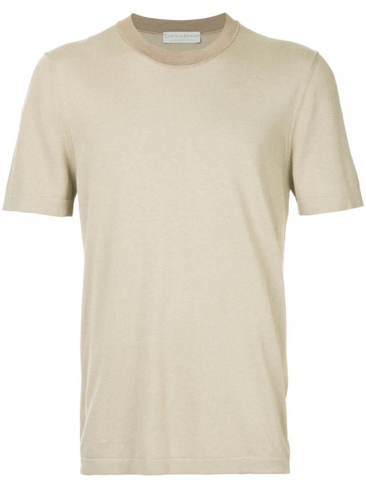 Gieves & Hawkes Round Neck T-shirt - Brown