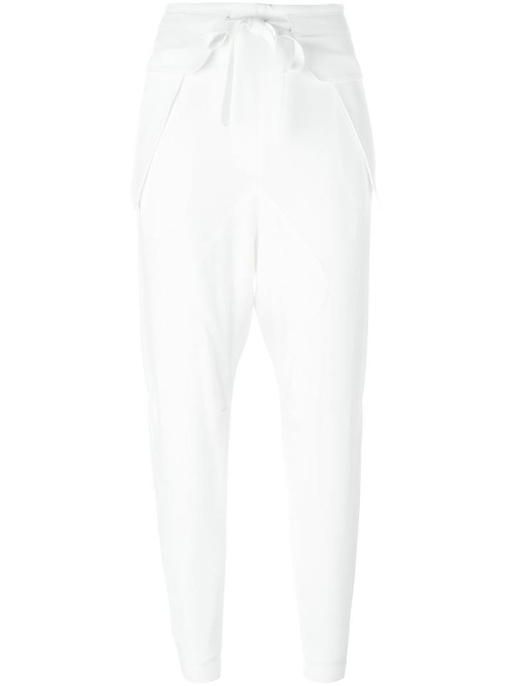 Chloé Relaxed Light Cady Trousers, Women's, Size: 38, White, Cotton/acetate/viscose/silk