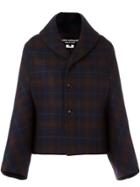 Junya Watanabe Comme Des Garçons Checked Boxy Jacket - Blue