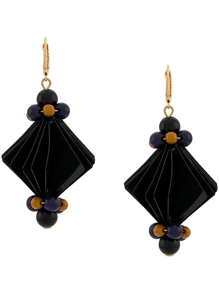 Marni Film Back Facet Earrings - Blue
