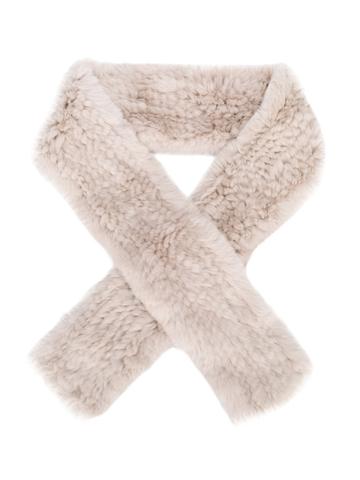 Yves Salomon Enfant Rex Scarf - Nude & Neutrals