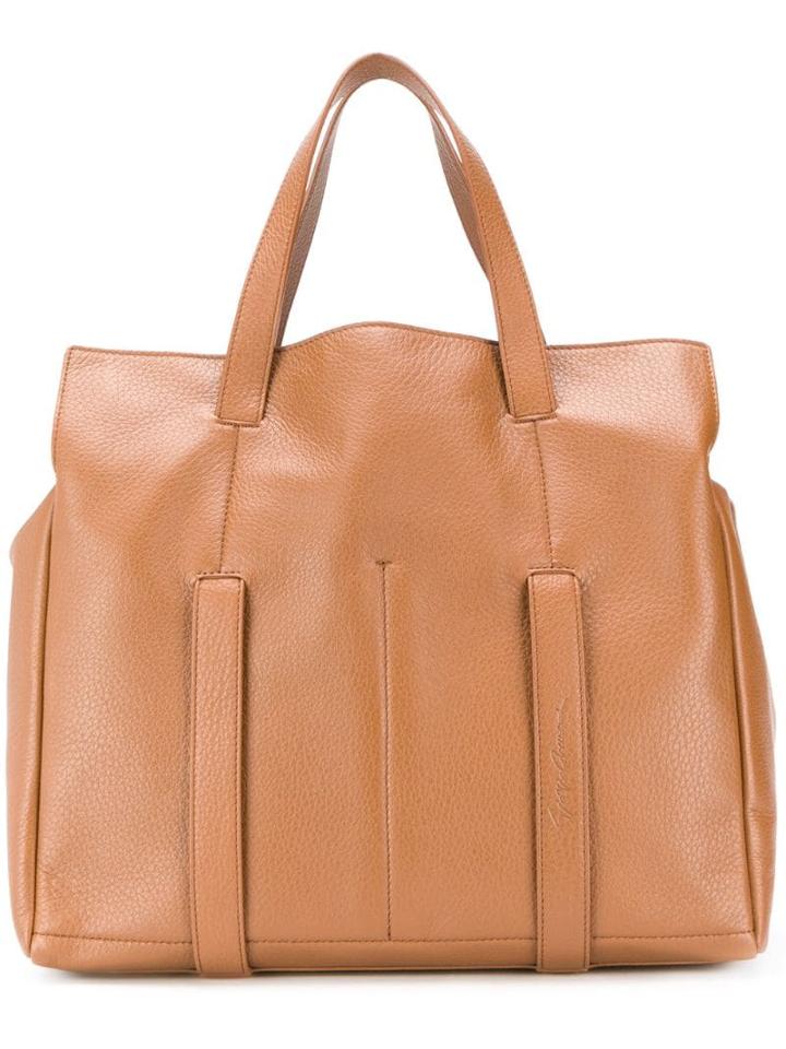 Giorgio Armani Classic Shopping Tote - Brown