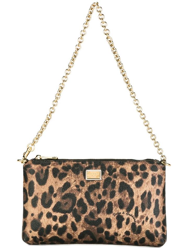 Dolce & Gabbana Mini Shoulder Bag, Women's, Brown, Cotton/polyester/polyurethane