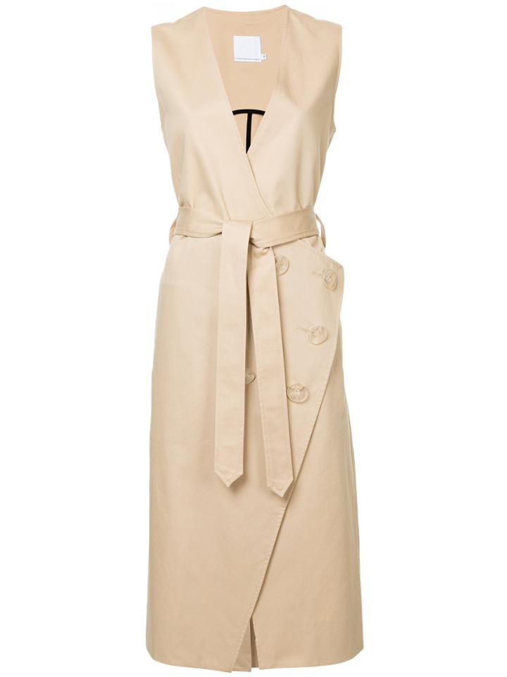Christopher Esber Belted Wrap Dress - Brown