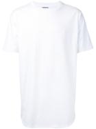 Monkey Time - Longline T-shirt - Men - Cotton - L, White, Cotton