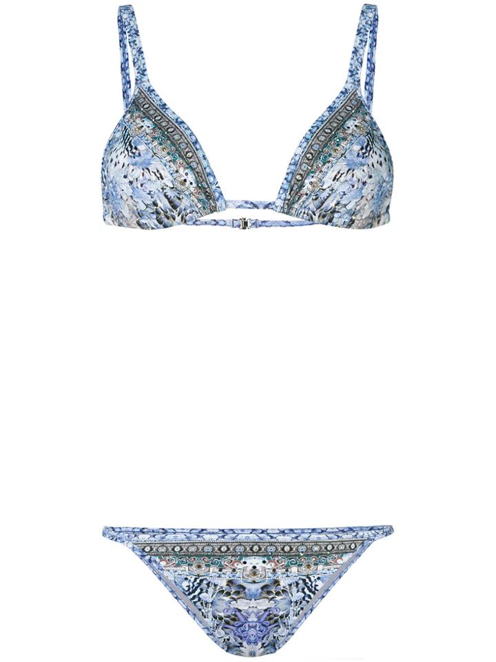Camilla Printed Bikini - Blue