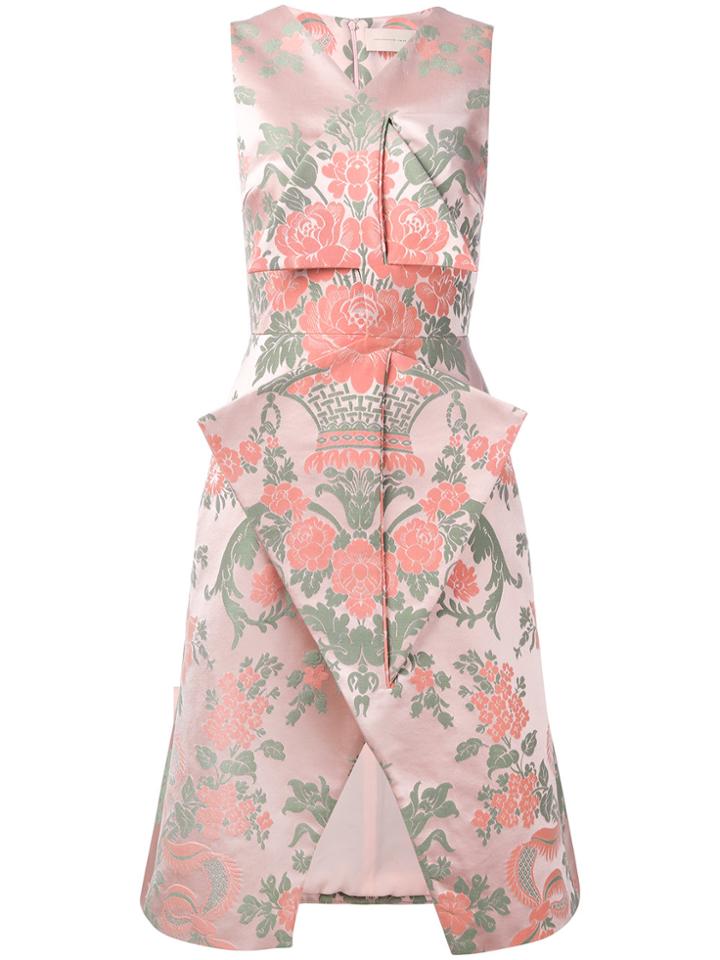 Christopher Kane Jacquard Velcro Midi Dress - Green