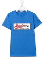 Moncler Kids Logo T-shirt - Blue
