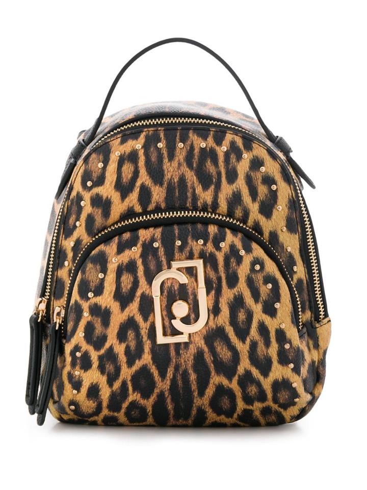 Liu Jo Mini Leopard Print Backpack - Neutrals