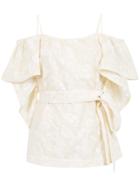 Reinaldo Lourenço Ruffled Blouse - White