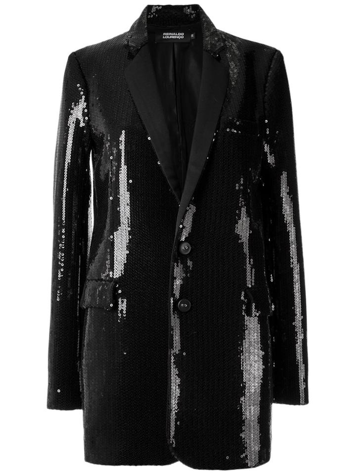 Reinaldo Lourenço Sequin Blazer - Black