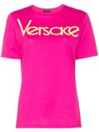 Versace Vintage Logo Printed T-shirt - Pink