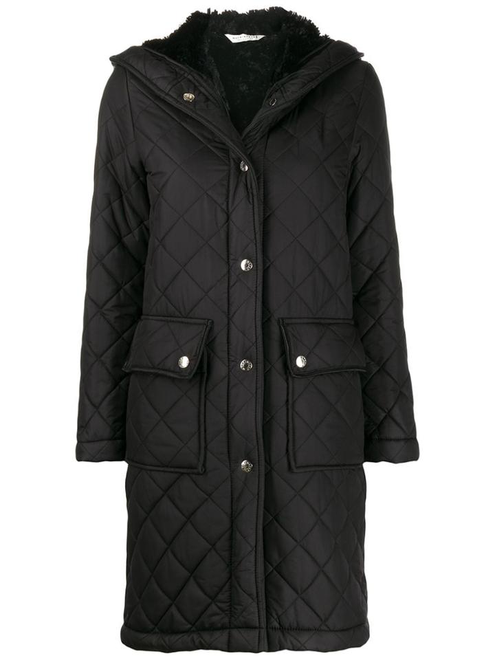 Mackintosh Grange Black Quilted Hooded Coat Lq-1001
