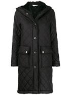 Mackintosh Grange Black Quilted Hooded Coat Lq-1001