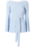 P.a.r.o.s.h. Belted Blouse - Blue