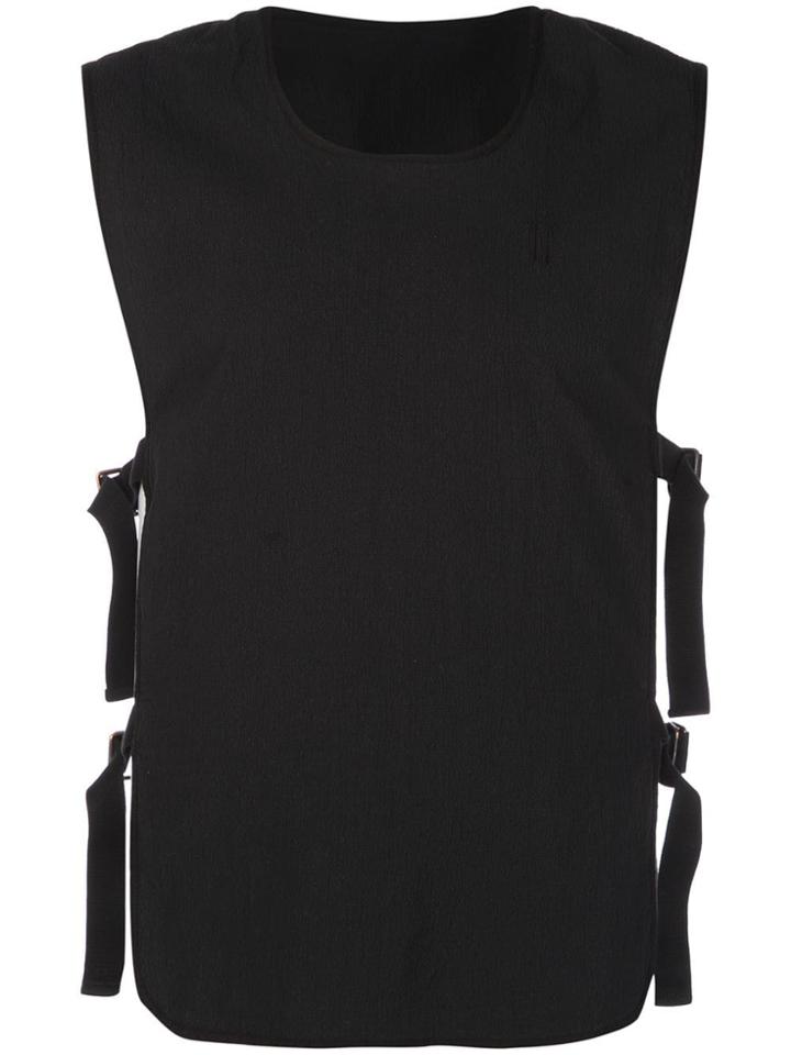 11 By Boris Bidjan Saberi Structured Waistcoat - Black