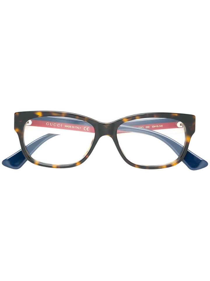Gucci Eyewear Rectangular Glasses - Multicolour