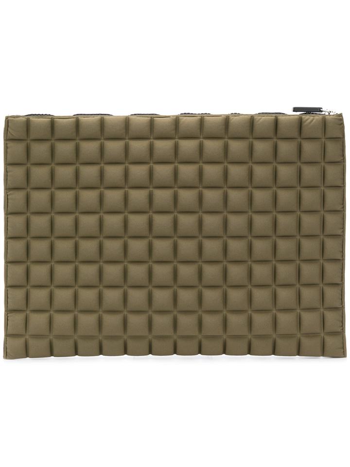 No Ka' Oi Chocolate Bar Quilted Clutch - Green