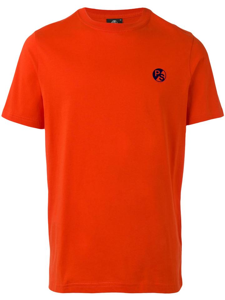 Ps By Paul Smith Logo Print T-shirt, Men's, Size: Xl, Yellow/orange, Cotton