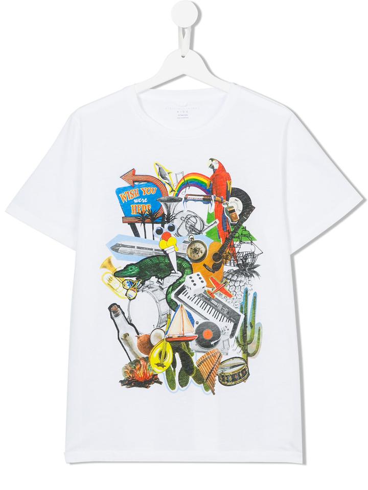 Stella Mccartney Kids - Printed T-shirt - Kids - Cotton - 14 Yrs, White