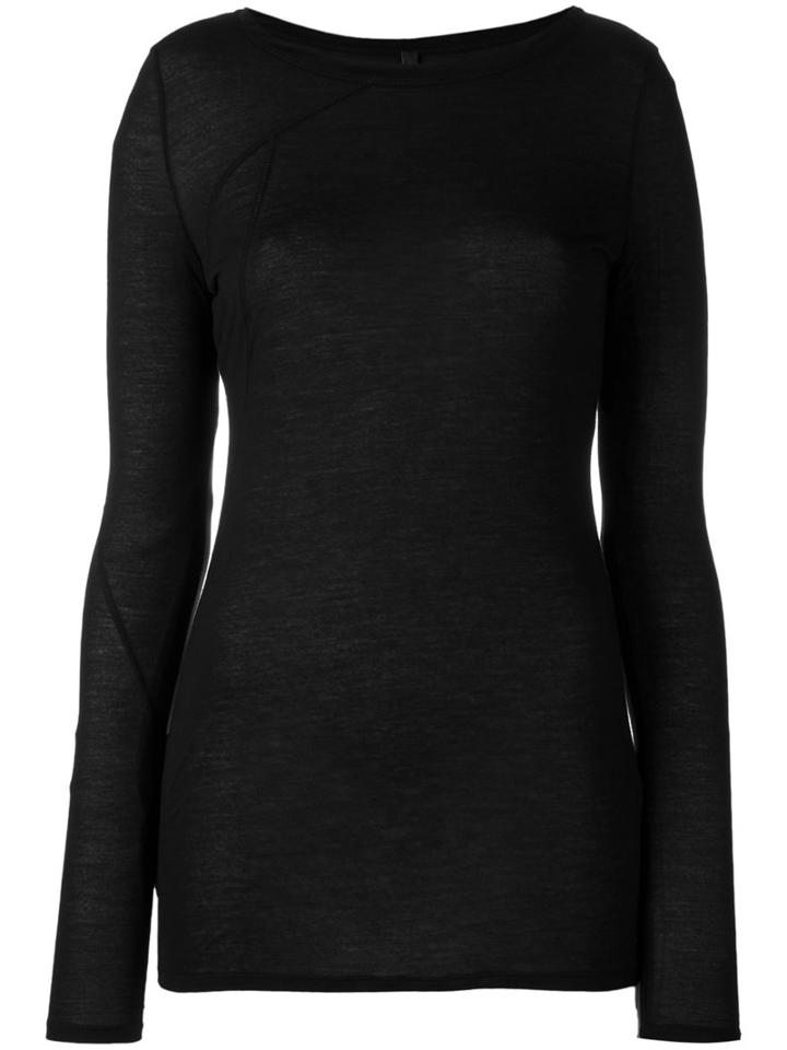 Barbara I Gongini - Longsleeve T-shirt - Women - Silk/modal - 40, Women's, Black, Silk/modal