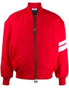 Gcds Fitted Bomber Jacket - Red