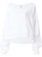 Vaquera Oversized-fit Sweatshirt - White