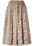 Brognano Patterned Skirt, Women's, Size: 40, Nude/neutrals, Cotton/polyester/viscose