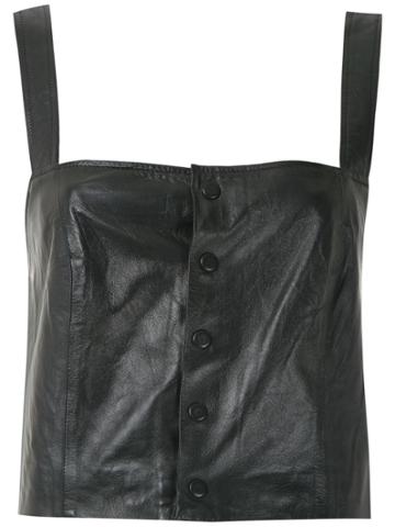 Clé Cropped Botões - Black