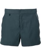 Okun Bolga Zig-zag Print Shorts - Blue