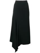 Victoria Beckham Asymmetric Drape Skirt - Black