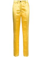 Calvin Klein 205w39nyc High Waist Satin Trousers - Yellow & Orange