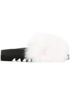 Joshua Sanders Appliqué Slippers - Black