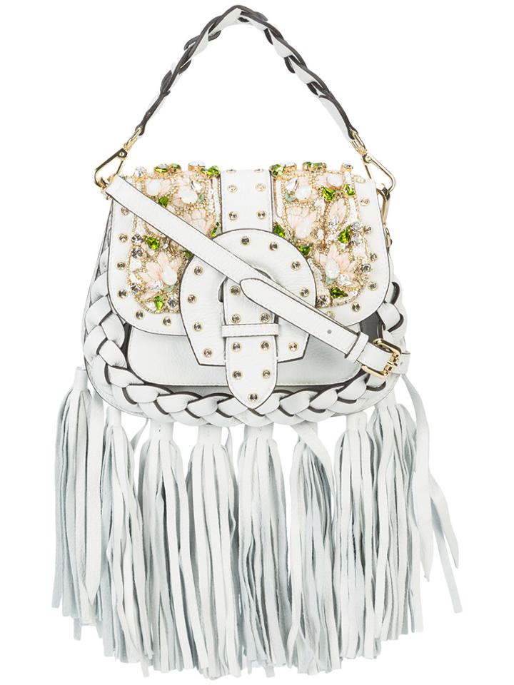 Gedebe Fringed Shoulder Bag - Multicolour