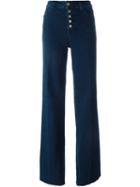 J Brand Thea Flared Jeans, Women's, Size: 27, Blue, Cotton/spandex/elastane