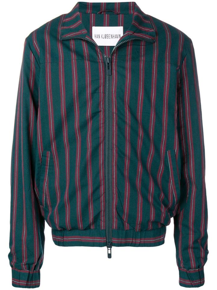 Han Kj0benhavn Striped Track Jacket - Green