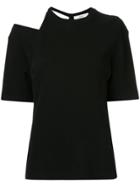 G.v.g.v. Cut-out Waffle T-shirt - Black