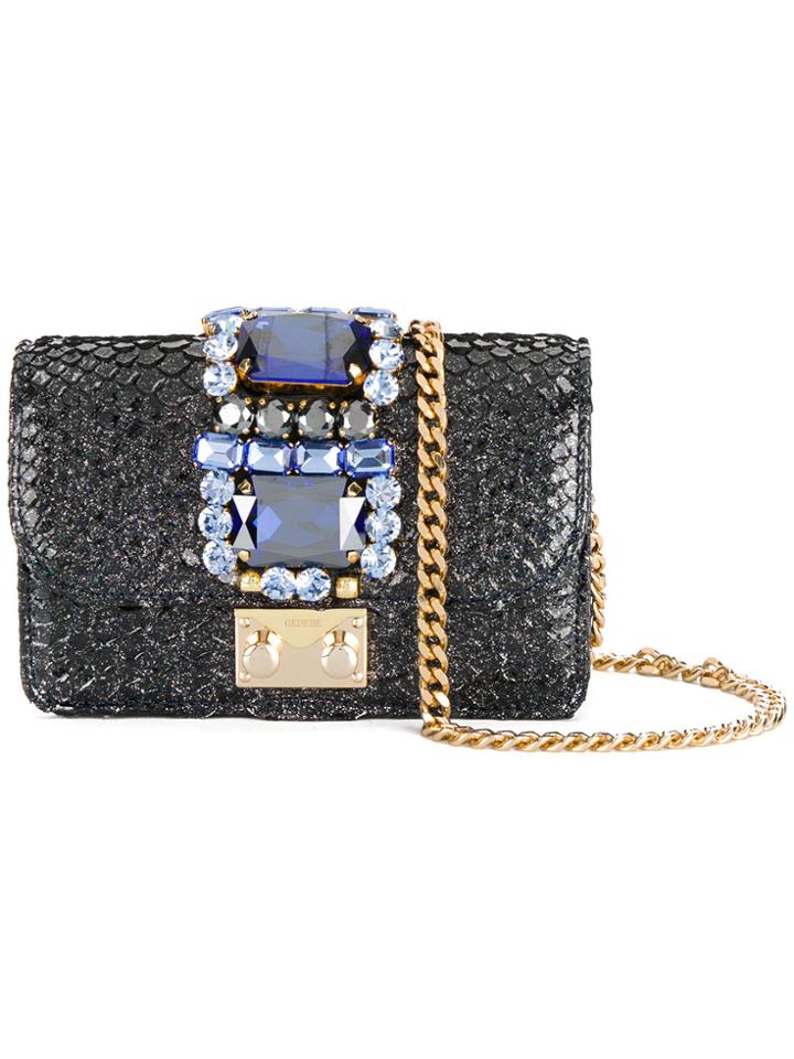 Gedebe Mini Clicky Glitter Bag - Blue