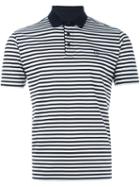 Z Zegna Striped Polo Shirt, Men's, Size: Large, Blue, Cotton